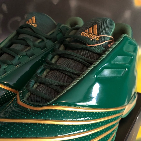 Adidas TMac 2 Restomod Legacy Green/Gold Metallic 10 1/2 - Picture 3 of 6